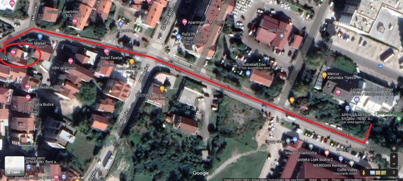 Vila Monte Hotel Budva Luaran gambar